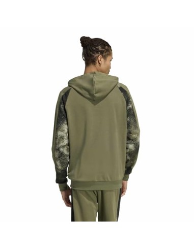 SUDADERA VERDE ESTAMPADO MILITAR ADIDAS HOMBRE
