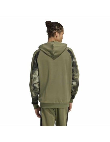 SUDADERA VERDE ESTAMPADO MILITAR ADIDAS HOMBRE