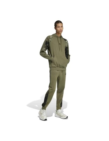 SUDADERA VERDE ESTAMPADO MILITAR ADIDAS HOMBRE
