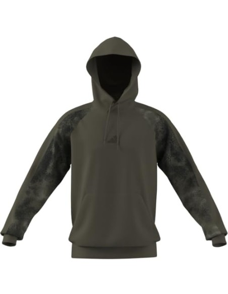 SUDADERA VERDE ESTAMPADO MILITAR ADIDAS HOMBRE
