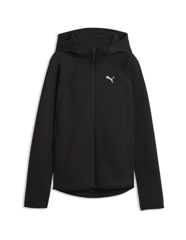 CHAQUETA CREMALLERA CHANDAL MUJER NEGRA PUMA