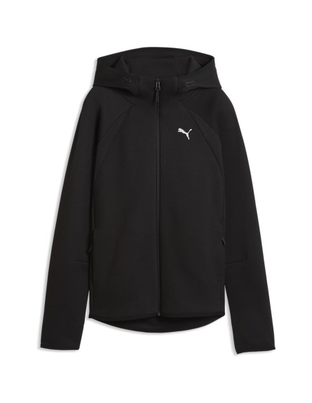 CHAQUETA CREMALLERA CHANDAL MUJER NEGRA PUMA