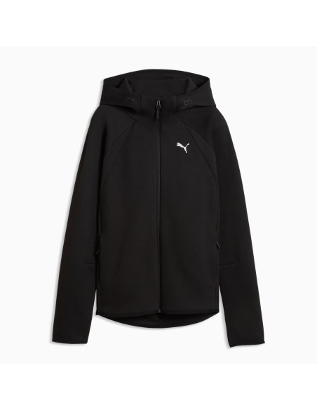 CHAQUETA CREMALLERA CHANDAL MUJER NEGRA PUMA