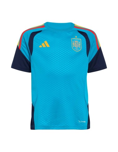 CAMISETA ENTRENAMIENTO ESPAÑA AZUL TURQUESA ADIDAS