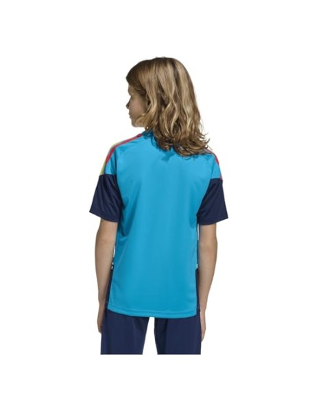 CAMISETA ENTRENAMIENTO ESPAÑA AZUL TURQUESA ADIDAS