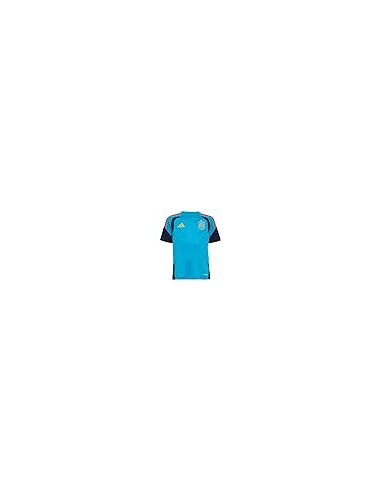 CAMISETA ENTRENAMIENTO ESPAÑA AZUL TURQUESA ADIDAS