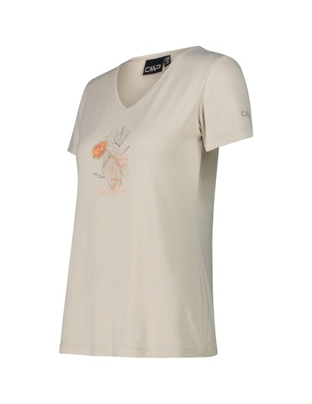 Camiseta manga corta  CMP  WOMAN T-SHIRT  31T8466-A238  Marfil  MUJER