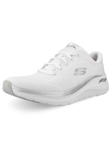 Calzado multideporte-Skechers ARCH FIT 2.0-GLOW THE DISTANC 150067-WSL MUJER-BLANCO