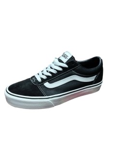 ZAPATILLA VANS SUEDE CANVAS BLACK/WHITE VN0A36EMC4R1