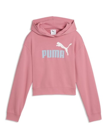 SUDADERA CAPUCHA ROSA PUMA NIÑA