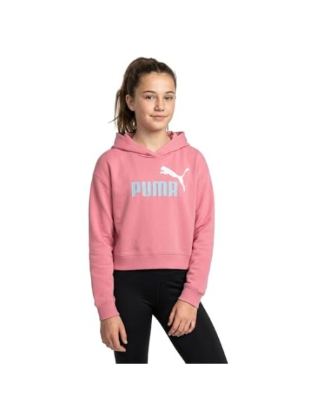 SUDADERA CAPUCHA ROSA PUMA NIÑA