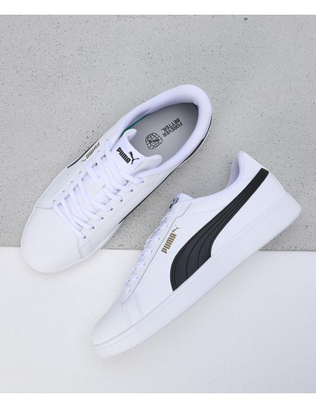 PUMA Calzado multideporte-Puma Smash 3.0 L-390987-11-BLANCO-NEGRO