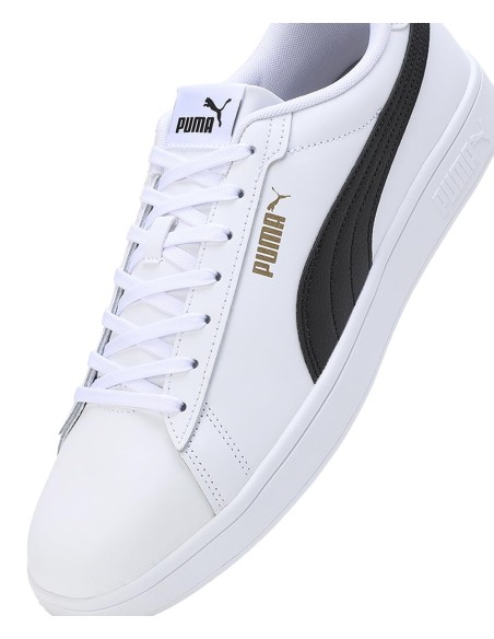 PUMA Calzado multideporte-Puma Smash 3.0 L-390987-11-BLANCO-NEGRO