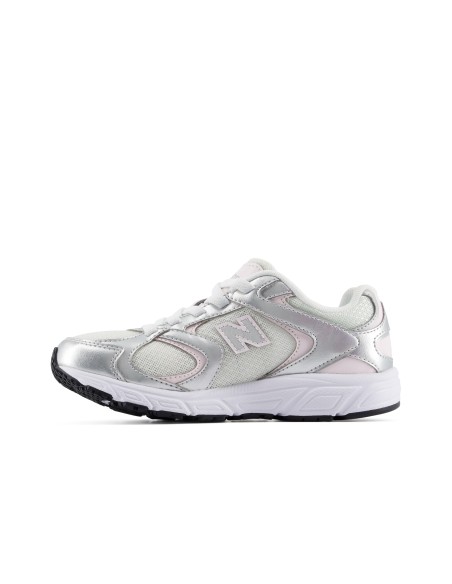NEW BALANCE NIÑA PLATEADA P4088NR DEPORTIVAS