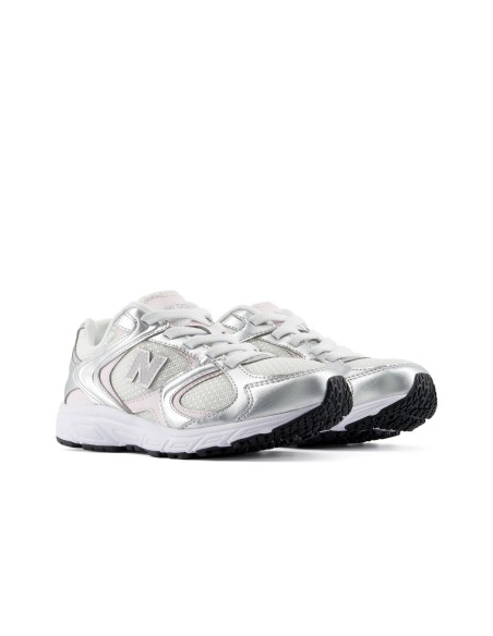 NEW BALANCE NIÑA PLATEADA P4088NR DEPORTIVAS