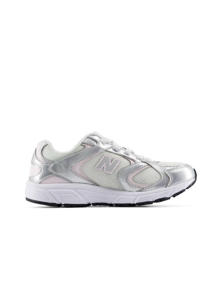 NEW BALANCE NIÑA PLATEADA P4088NR DEPORTIVAS