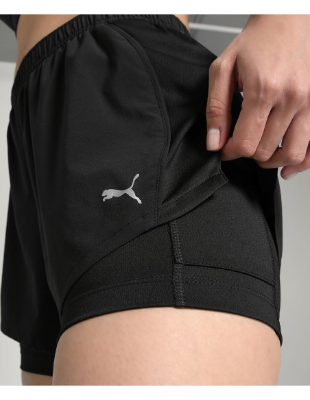 Shorts Puma-W RUN VELOCITY 2IN1 3 SHORT-526588-01-NEGRO MUJER