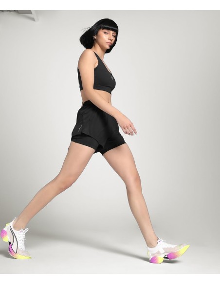 Shorts Puma-W RUN VELOCITY 2IN1 3 SHORT-526588-01-NEGRO MUJER