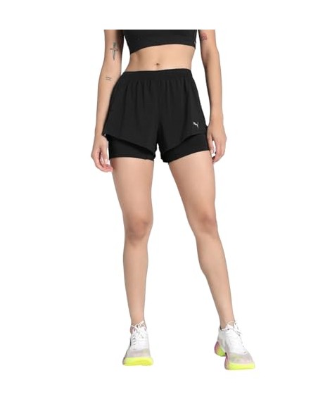 Shorts Puma-W RUN VELOCITY 2IN1 3 SHORT-526588-01-NEGRO MUJER