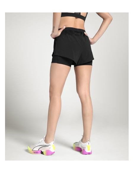 Shorts Puma-W RUN VELOCITY 2IN1 3 SHORT-526588-01-NEGRO MUJER