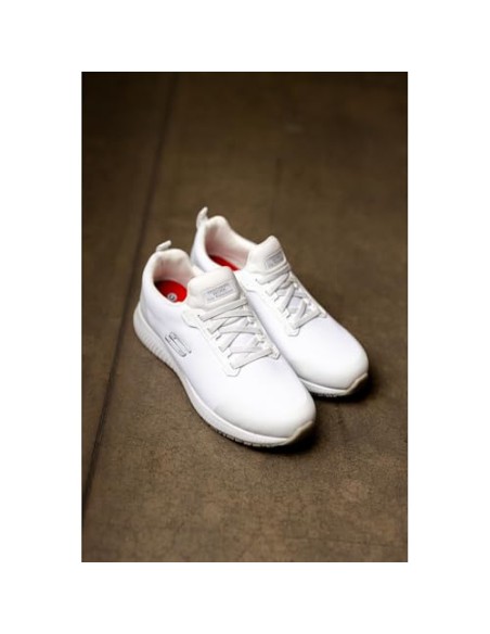 Calzado multideporte-SKECHERS SQUAD SR-200051EC-WHT-HOMBRE-BLANCO