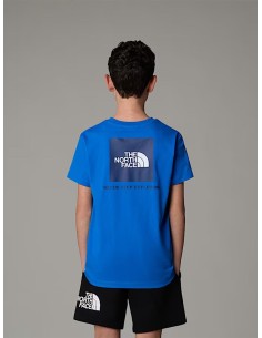 CAMISETA TNF BOY'S BOX NSE S/S TEE - AZUL 2
