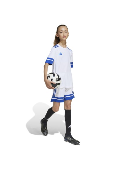 Pantalones de equipos Adidas-SQUA25 SHO Y-JJ2425 BLANCO-UNISEX JUNIOR
