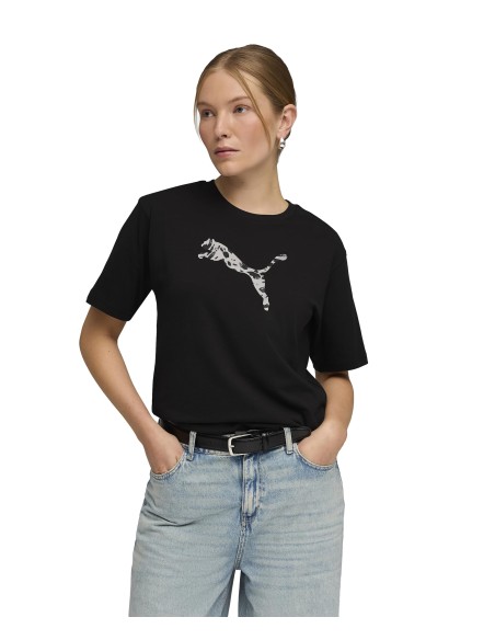 CAMISETA NEGRA PUMA MUJER