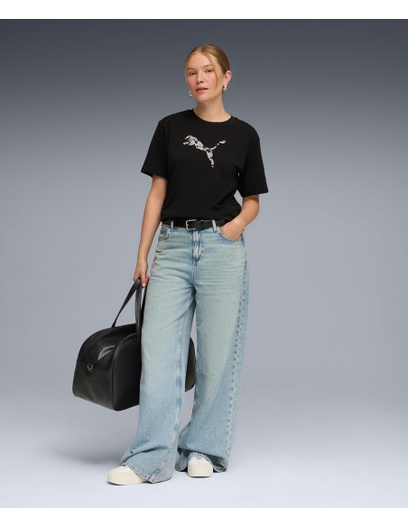 CAMISETA NEGRA PUMA MUJER