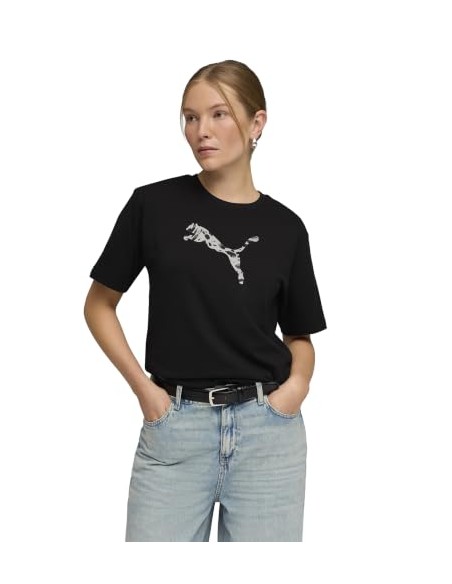 CAMISETA NEGRA PUMA MUJER
