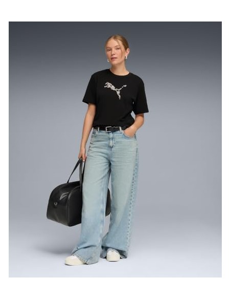 CAMISETA NEGRA PUMA MUJER
