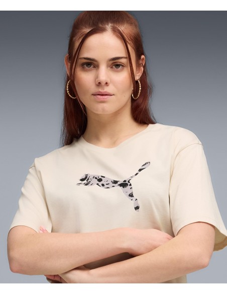 CAMISETA BEIGE LOGO PUMA