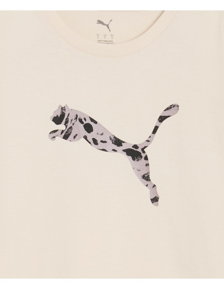 CAMISETA BEIGE LOGO PUMA