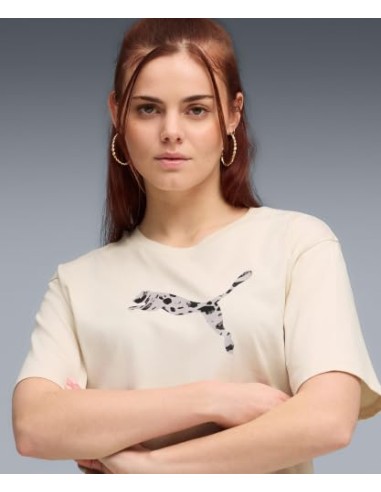 CAMISETA BEIGE LOGO PUMA