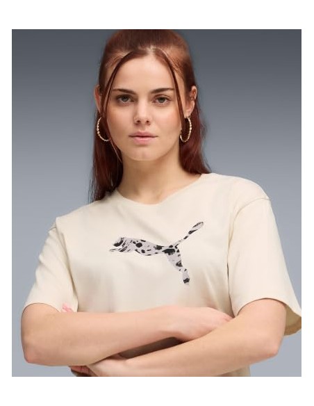 CAMISETA BEIGE LOGO PUMA