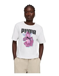 CAMISETA BLANCA DISEÑO PUMA MUJER