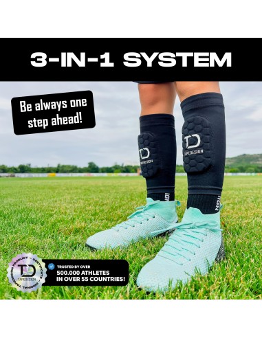 TAPEDESIGN SHINGUARDS FLEX KIDS BK