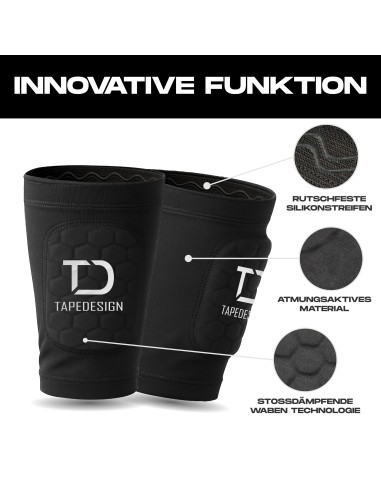 TAPEDESIGN SHINGUARDS FLEX KIDS BK