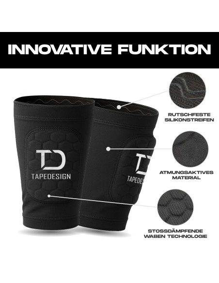 TAPEDESIGN SHINGUARDS FLEX KIDS BK