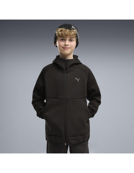 PUMA JUNIOR PUMATECH ELEVATED FULL ZIP HOODIE