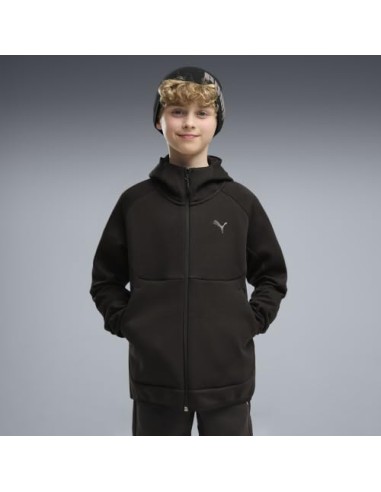 PUMA JUNIOR PUMATECH ELEVATED FULL ZIP HOODIE
