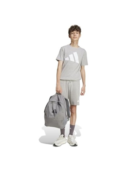 Pantalón corto Adidas-J BL KN SH 210 MGREYH-WHITE