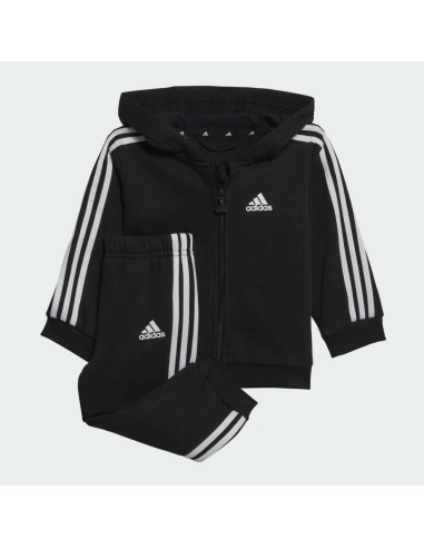 Conjunto ADIDAS-I 3S FZ FL JOG-HR5866-NEGRO-KIDS/BEBÉ