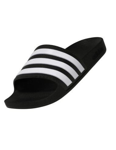 CHANCLA ADILETTE AQUA K NEGRO/BLANCO