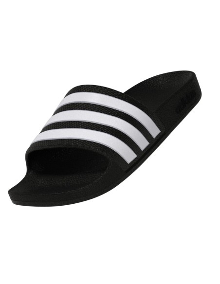 CHANCLA ADILETTE AQUA K NEGRO/BLANCO