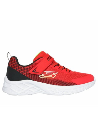 Calzado multideporte SKECHERS-MICROSPEC II - ZOVRI-403924LRDBK-ROJO-NEGRO-NIÑO