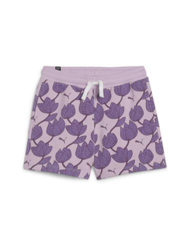 PUMA SHORT GRAPE MIST NIÑA