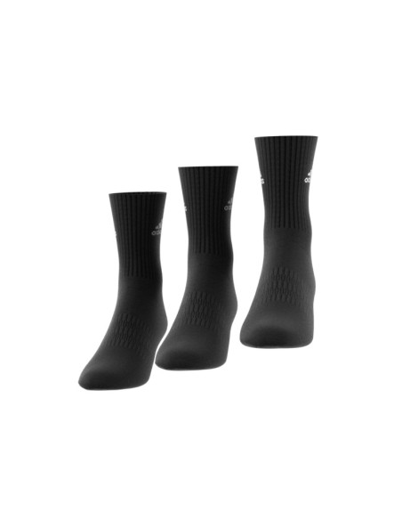 ADIDAS CALCETIN CUSH CRW 3PP NEGRO