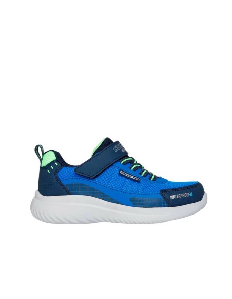 Calzado-SKECHERS BOUNDER 2.0-AQUA PACE-406341L-NVBL-NIÑO-AZUL MARINO