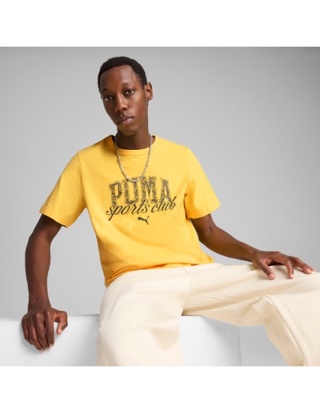 Camiseta Amarilla manga corta Puma-PUMA CLASS Graphic Tee-684643-55-AMARILLO UNISEX
